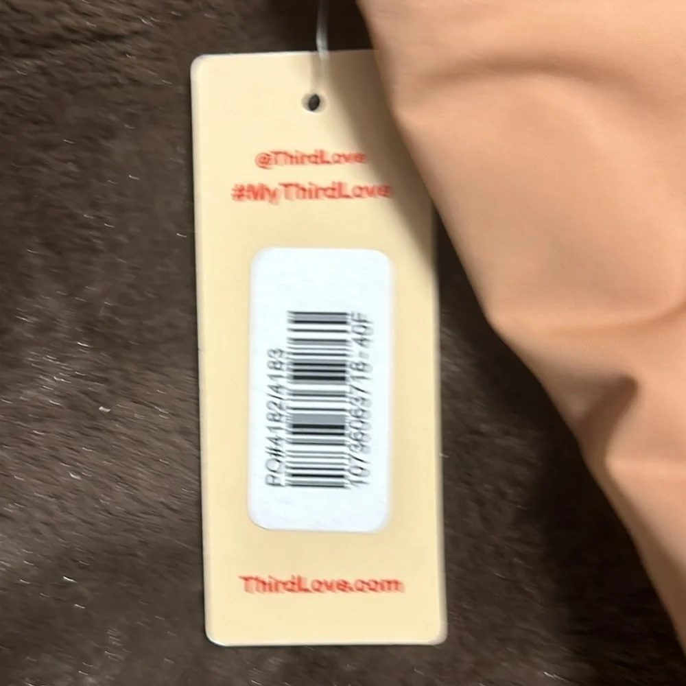NWT THIRD LOVE Microfiber Unlined Nude Bra Sz 40F
